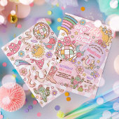 Cowgirl 1e rodeo one-ted in het westen 1e verjaard kaart