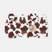 Cowgirl 1e rodeo westerne verjaardag gepersonalise bedankdoosjes (Uitgevouwen)