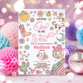 Cowgirl 1e verjaardag wildste een in het westen pa kaart