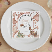 Cowgirl 1st Rodeo Cowprint Birthday Servet