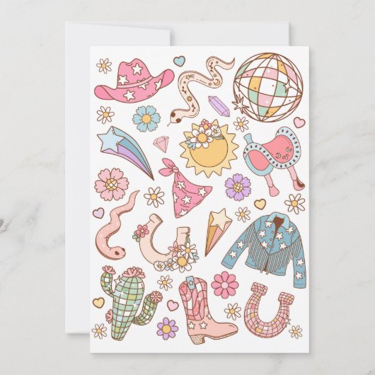 Cowgirl 2e verjaardag Dit is niet mijn eerste rode Kaart (Achterkant)