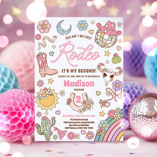 Cowgirl 2e verjaardag Dit is niet mijn eerste rode Kaart