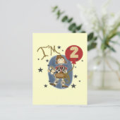 Cowgirl 2e verjaardag T-shirts en geschenken Briefkaart (Staand voorkant)