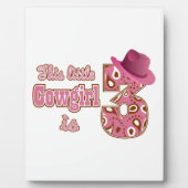 Cowgirl 3e verjaardag fotoplaat (Voorkant)