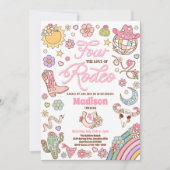 Cowgirl 4e verjaardag Vier de liefde van Rodeo Par Kaart (Voorkant)