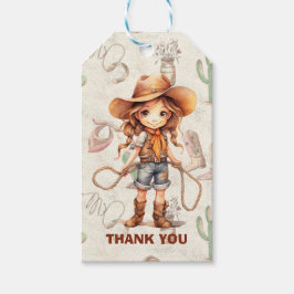 Cowgirl 5th Birthday Bash Cadeaulabel