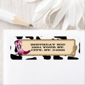 Cowgirl Adresetiketten Etiket (Insitu)