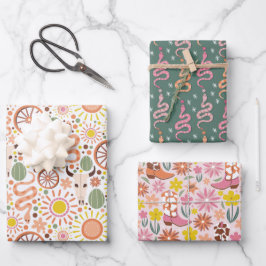 Cowgirl Adventure Inpakpapier Vel