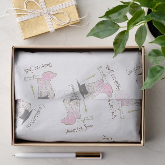 Cowgirl Afstuderen Country Westerne Partij Tissuepapier (Geschenk)