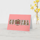 Cowgirl Afstuderen - Western Kaart (Gele Bloem)