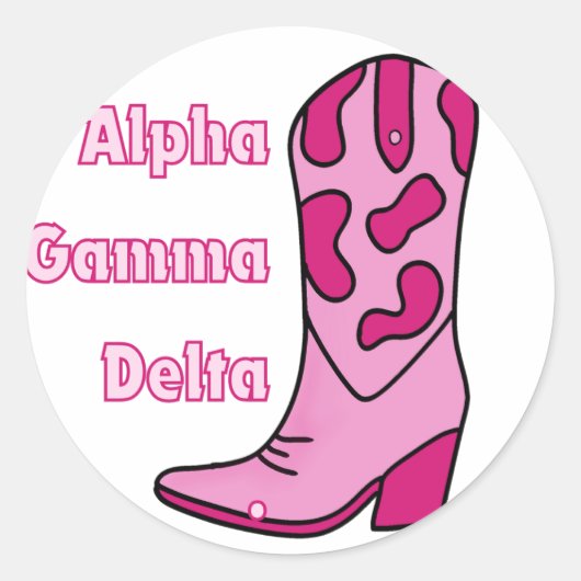 Cowgirl AGD Sorority Sticker (Voorkant)
