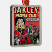 Cowgirl Annie Oakley Metalen Ornament (Rechts)
