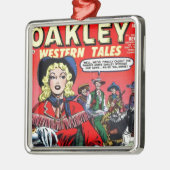 Cowgirl Annie Oakley Metalen Ornament (Links)