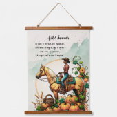 Cowgirl Autumn Hangend Wandkleed (Voorkant)