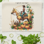 Cowgirl Autumn Theedoek (Gevouwen)