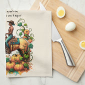 Cowgirl Autumn Theedoek (Quarter Fold)