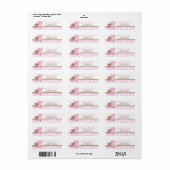 Cowgirl Baby shower Adres Label roze en bruin (Full Sheet)