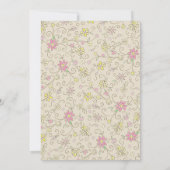 Cowgirl Baby Shower Country Western Roze Meisje Kaart (Achterkant)