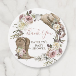 Cowgirl Baby shower Dank je Label