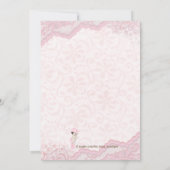 Cowgirl Baby shower Kaart (Achterkant)