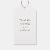 Cowgirl Baby shower Land Western roze meisje Cadeaulabel (Achterkant)