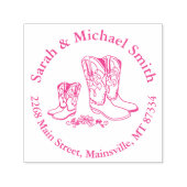 Cowgirl Baby shower Zelfinktende Stempel (Design)