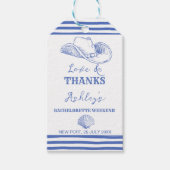 Cowgirl Bachelorette dank u gunsten Cadeaulabel (Voorkant)