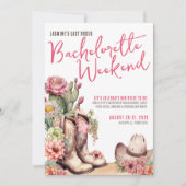 Cowgirl Bachelorette Feest Kaart (Voorkant)