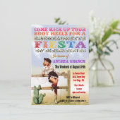 Cowgirl Bachelorette Fiesta Weekend Uitnodigingen (Staand voorkant)
