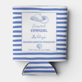 Cowgirl Bachelorette gunsten afgedrukt Blikjeskoeler (Voorkant)