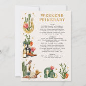 Cowgirl Bachelorette Kaart (Achterkant)