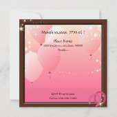 Cowgirl Bachelorette Party Custom Invite Kaart (Achterkant)