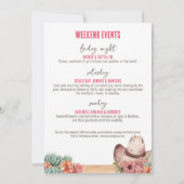 Cowgirl Bachelorette Party Kaart (Achterkant)