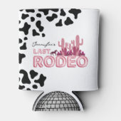 Cowgirl bachelorette party Last rodeo Blikjeskoeler (Voorkant)