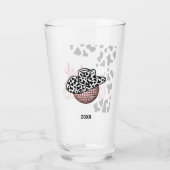 Cowgirl bachelorette party Last Rodeo Glas (Achterkant)