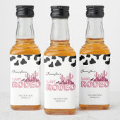 Cowgirl bachelorette party Last Rodeo Likeurfles Etiket (Flessen)