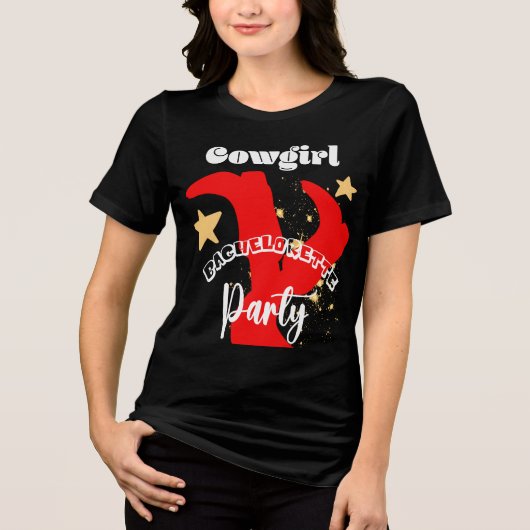 Cowgirl Bachelorette Party T-shirt (Voorkant)