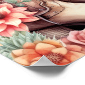 Cowgirl Bachelorette Party Welkomstbord Poster (Hoek)