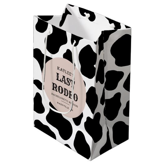 Cowgirl Bachelorette Weekend Afscheid Van De Trouw Medium Cadeauzakje (Voorkant Gekanteld)