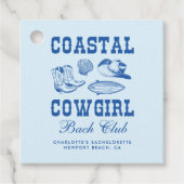 Cowgirl Bachelorette Weekend Bedankjes Labels (Voorkant)