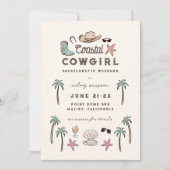 Cowgirl Bachelorette Weekend Kaart (Voorkant)