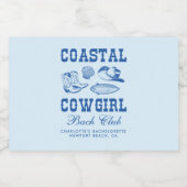 Cowgirl Bachelorette Weekend Likeurfles Etiket (Enkel label)
