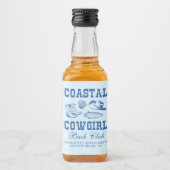 Cowgirl Bachelorette Weekend Likeurfles Etiket (Voorkant)