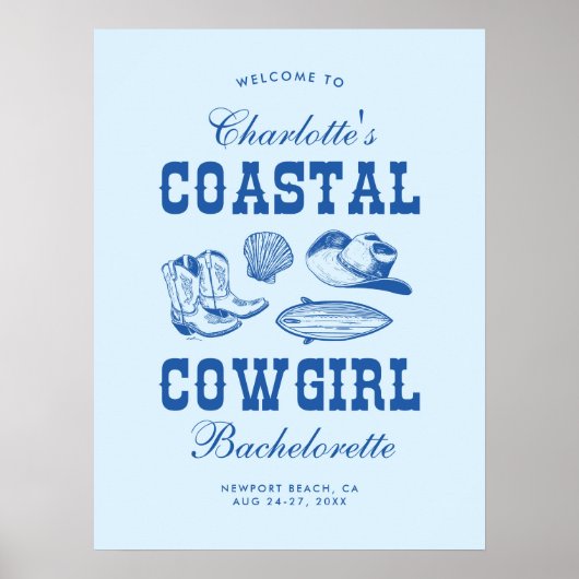 Cowgirl Bachelorette Weekend Poster (Voorkant)