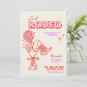 Cowgirl Bachelorette Western Beach Party Kaart (Staand voorkant)