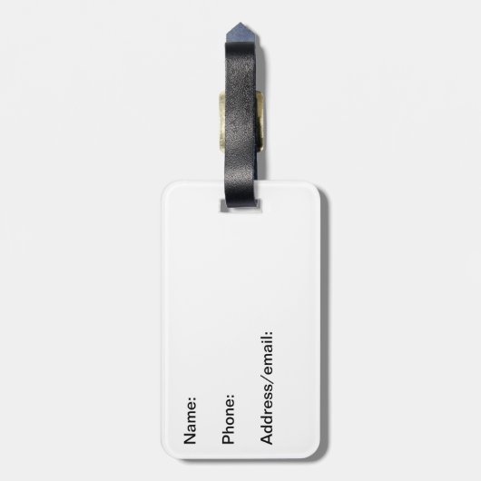 Cowgirl Bagagelabel - Blonde (Achterkant verticaal)