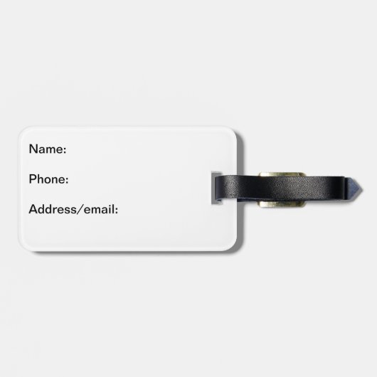 Cowgirl Bagagelabel - Blonde (Achterkant horizontaal)