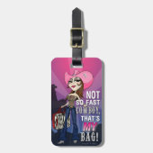 Cowgirl Bagagelabel - Brunette (Voorkant verticaal)