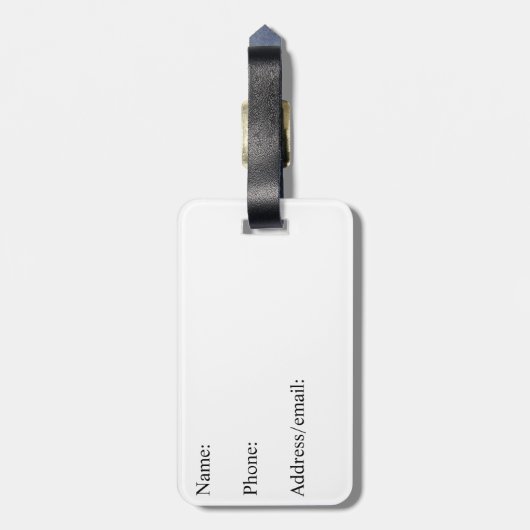 Cowgirl Bagagelabel - Brunette (Achterkant verticaal)