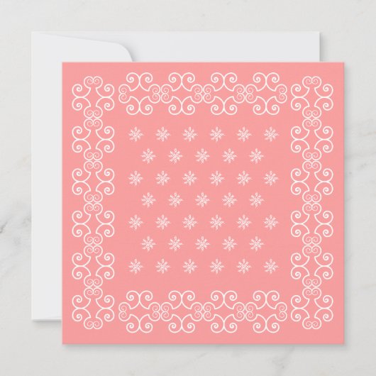 Cowgirl Bandana roze uitnodigingen gaan Westerne p (Voorkant)